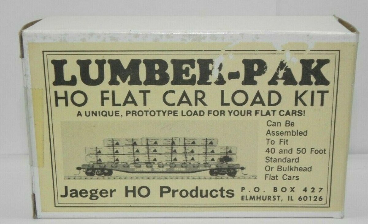 Jaeger HO Products 1500 HO High Cascade Lumber-Pak Flat Car Load Kit
