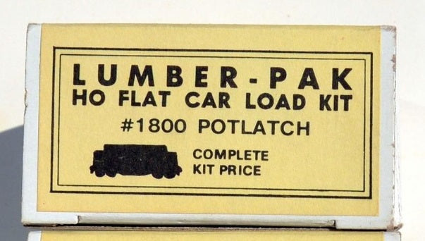 Jaeger HO Products 1800 HO Potlatch 40/50' Flat Car Load Kit