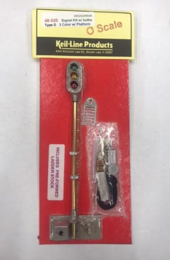 Keil-Line Products 48520 Signal Kit w/Bulbs 3 Color w/Platform