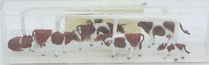 Merten 2407 N Scale Cow Figures (Set of 10)