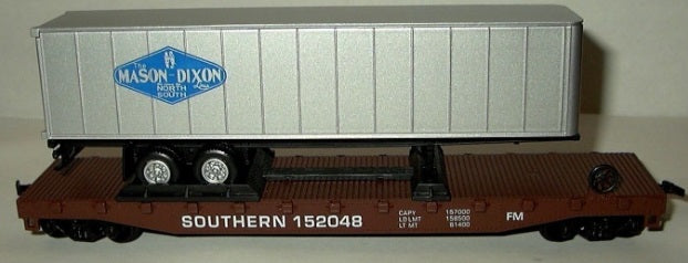 Model Power 8365 HO Mason Dixon Trailer With Southern Flat Car