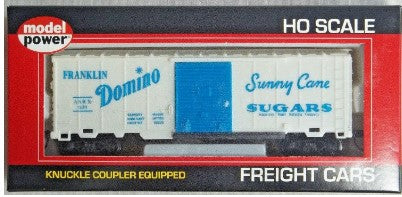 Model Power 98006 HO Domino Sugars 40' Box Car w/Knuckle Couplers