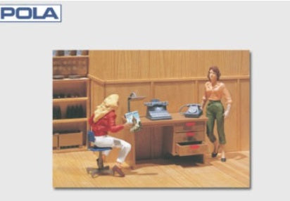 Pola 331036 G Scale Office Desk & Accessories Kit