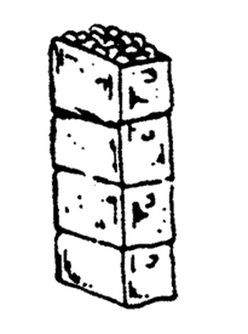 Scale Structures 2161 Stacked crate fil 4-hi 4/