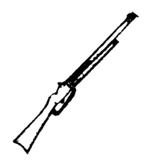 Scale Structures 2228 HO Rifle (Pack of 3)