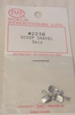 Scale Structures 2238 HO Scale Scoop Shovel (Pack of 3)