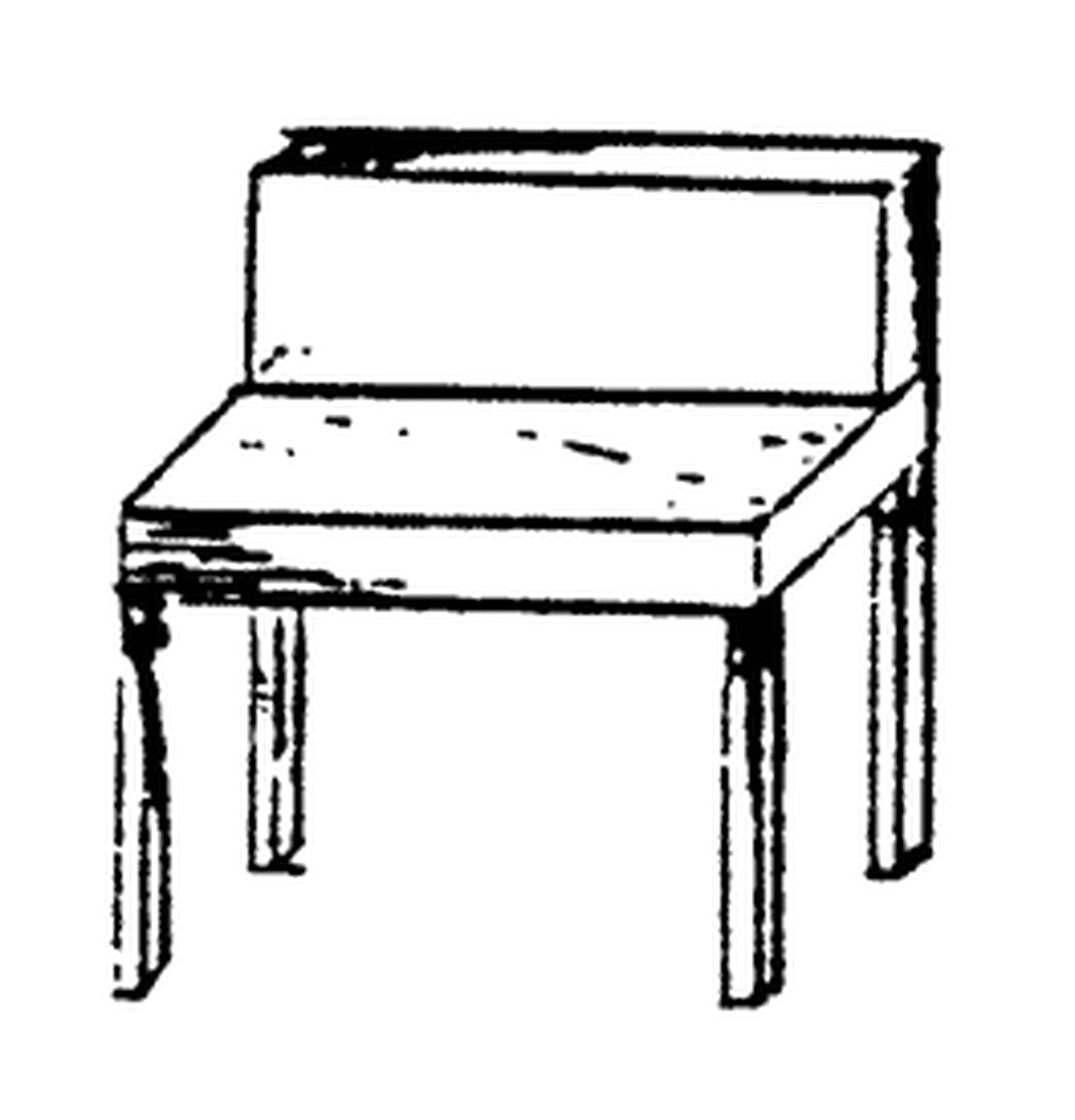 Scale Structures 2541 HO Warehouse Metal Work Station Desk (Pack of 2)