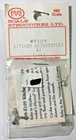 Scale Structures 5109 HO Kitchen Accessories Set No. 2