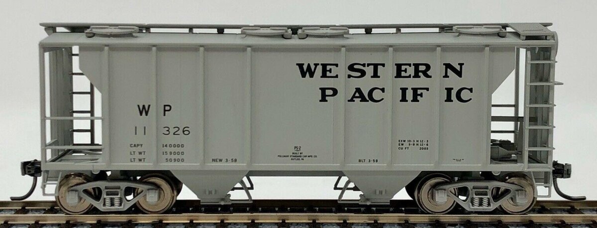 Atlas 17196 HO Trainman Western Pacific PS-2 Covered Hopper Road #11326