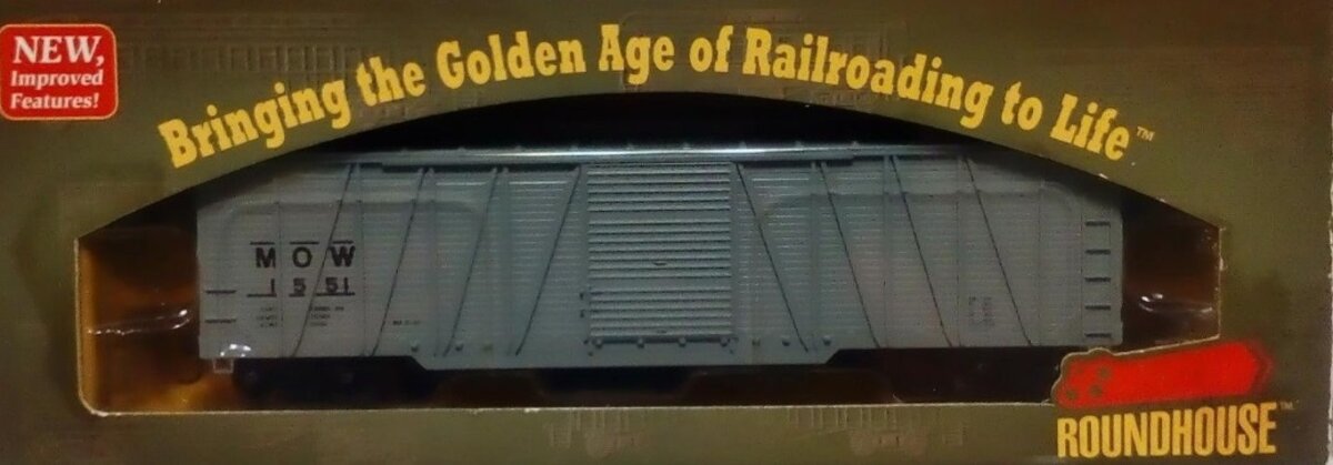Roundhouse 84438 HO Maintenance Of Way 50' Sgl Sheath Single Door Boxcar # 1551