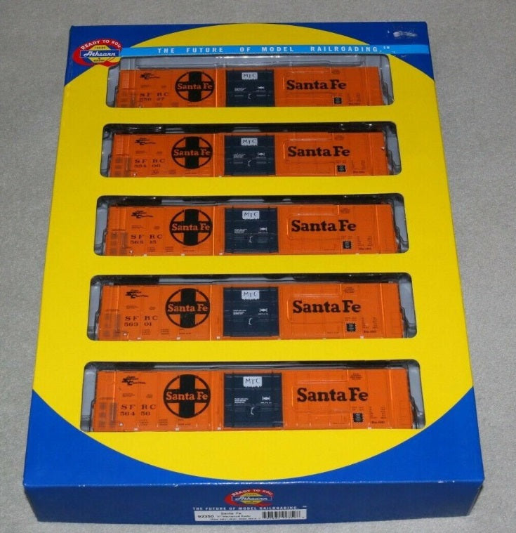Athearn 92350 HO Atchison Topeka Santa Fe 57' Mechanical Reefer (Pack of 5)
