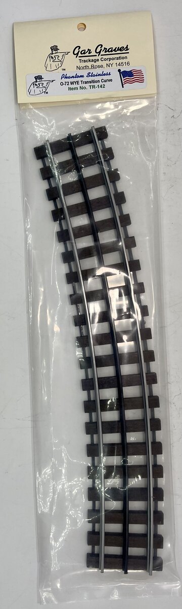 Gargraves TR-142 O Phantom Stainless WYE Switch 6.89" Transition Track Track