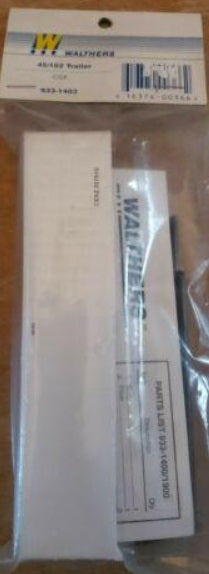 Walthers 933-1403 HO CSX Stoughton 45/102 Trailer Plastic Kit