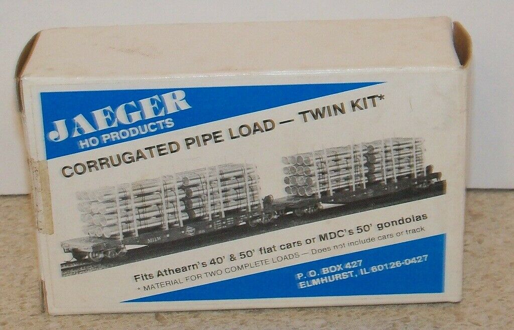 Jaeger Products 2400 HO Corrugated Pipe Load For Gon/Flat Car Load (Pack of 2)