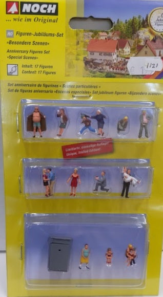 Noch HO/TT/N/Z Anniversary Figure Set 3-Special Scene (Pack of 17)