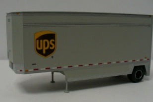 Athearn 29403 HO UPS 28' Drop Sill Parcel Trailer #285224 - RTR