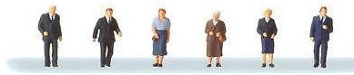 Preiser 79220 N Standing Churchgoers Figures (Set of 6)