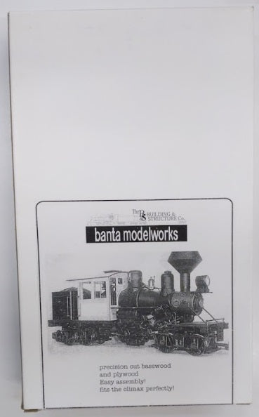 Banta Model Works T-2085 Large Scale 1:20.3 Wood Climax Cab For Bachman Kit