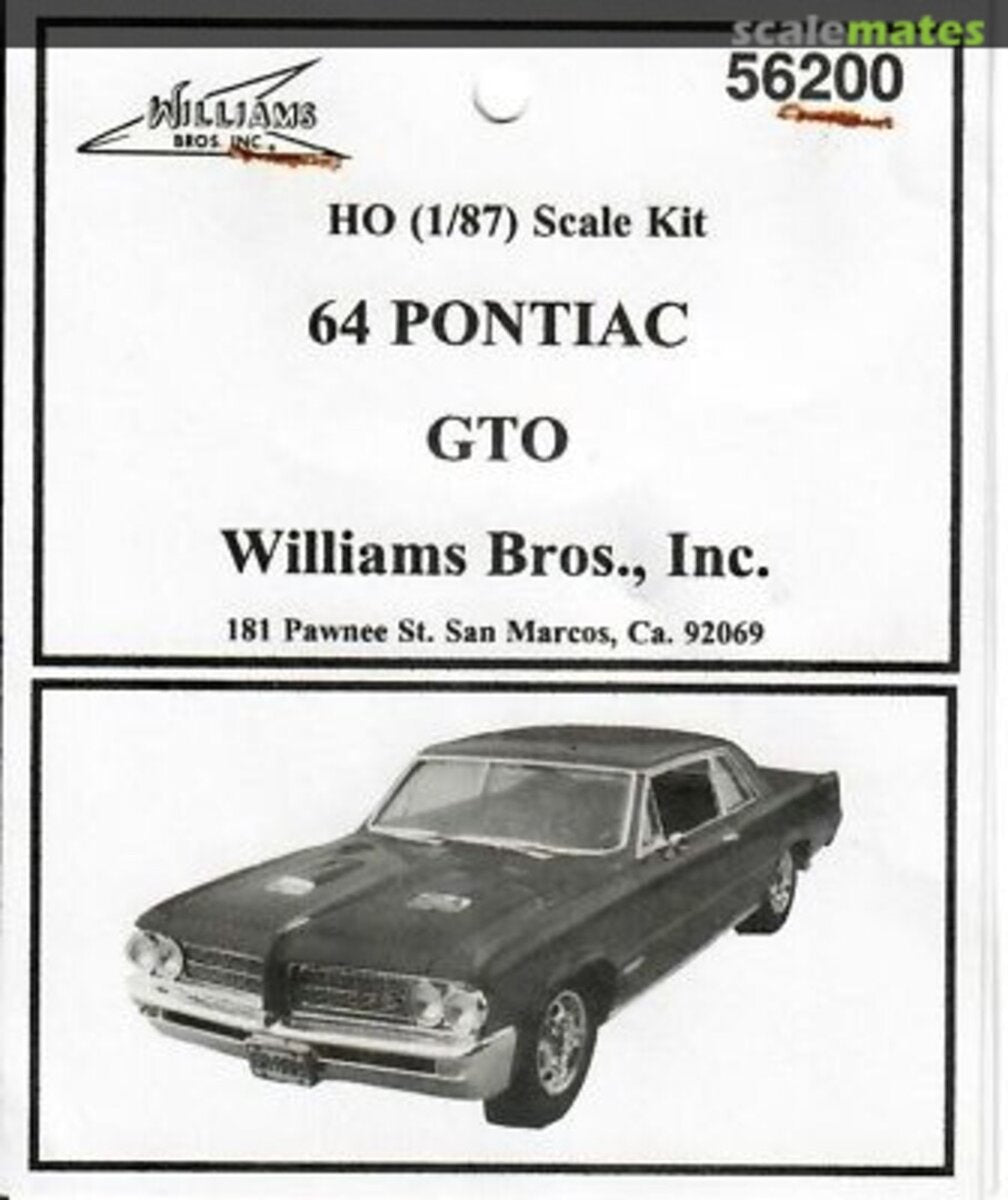 Williams Brothers 56200 1:87 1964 Pontiac GTO Kit