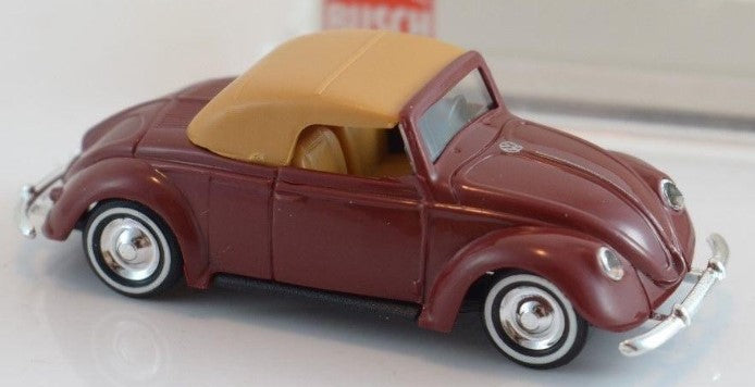 Busch 46706 HO Volkswagen Hebmuller Burgundy Cabrio Convertible