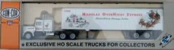 Con-Cor 1994 1:87 Tractor/Trailer Christmas Nicholas Over Night Express 1994