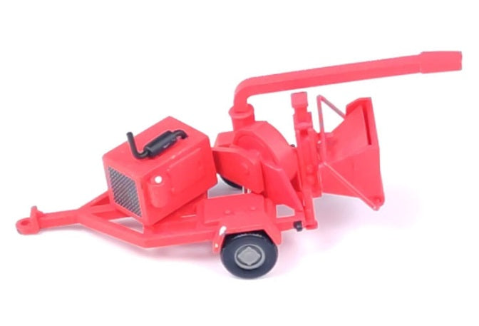 Model Power 26001 HO Red Wood Chipper Diecast 18'''' Straight Truck