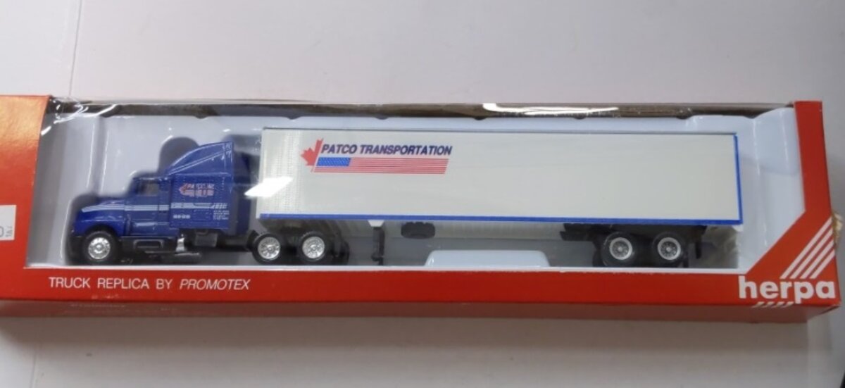 Herpa 6217 1:87 Kenworth T-600 Aero Van Patco Tractor Trailer