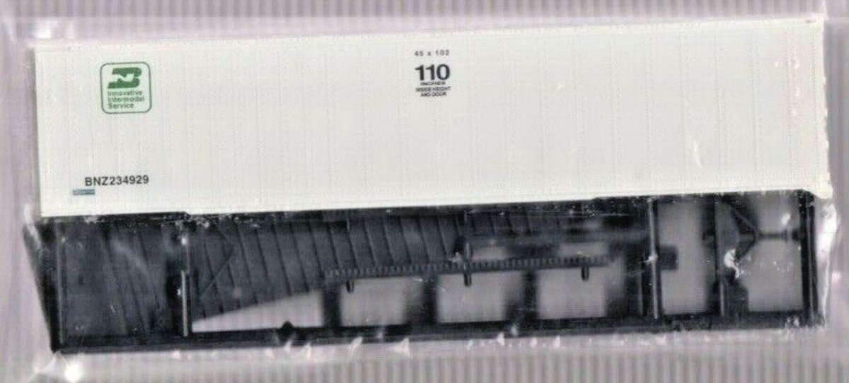 Walthers 933-1413 1:87 Burlington Northern 45/102 Trailer Kit