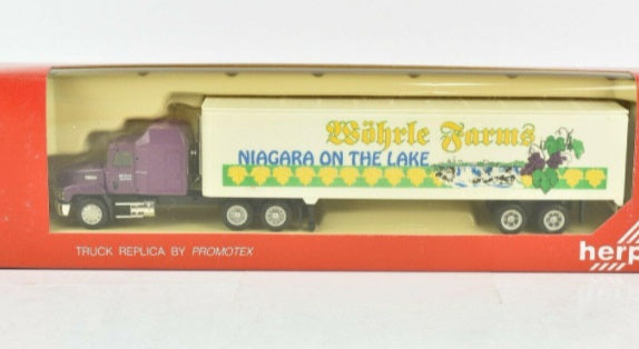 Herpa 6132 HO Mack Woehrle Farms Tractor Trailer