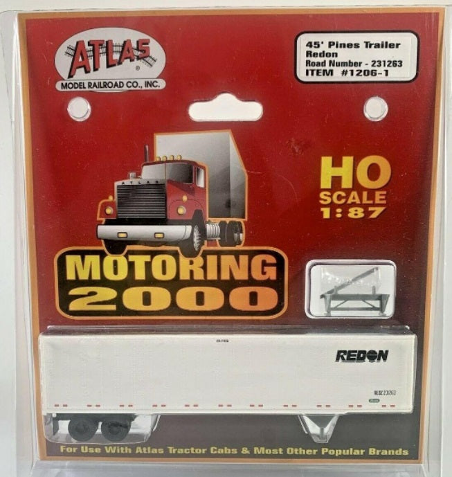 Atlas 1206-1 HO 1:87 Redon 45’ Pines Trailer #231263