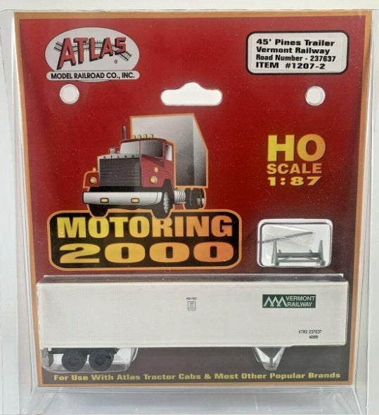 Atlas 1207-2 HO 1:87 Vermont Railway 45’ Pines Trailer #237637