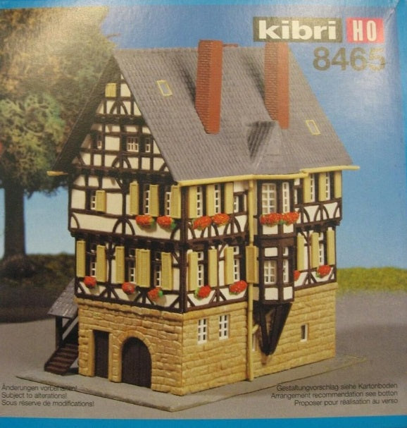 Kibri 8465 HO Scale Liebherr "Ludwigshafen" Half Timber House Building Kit