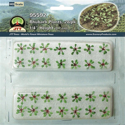 JTT Scenery Products 95592 HO Rhubarb Plants Pack (28)