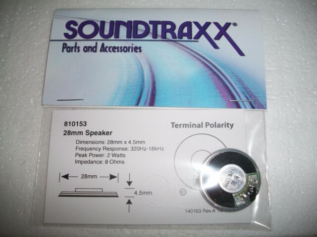 SoundTraxx 810153 8 Ohm Speaker 1 Watt 28 mm Round
