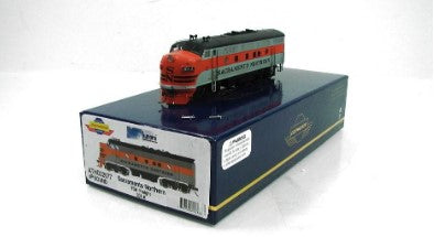 Athearn G22677 HO Sacramento Northern F3A Diesel Locomotive w/DCC & Sound #301A