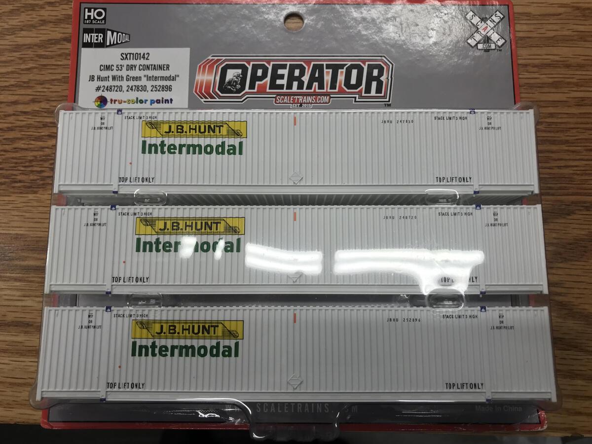 Athearn ATH26634 JB Hunt Containers Athearn ATH26634 JB Hunt Containers