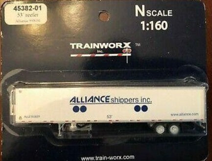 Trainworx Inc 45382-01 N Alliance Shippers Inc. 53' Reefer Trailer # 553031