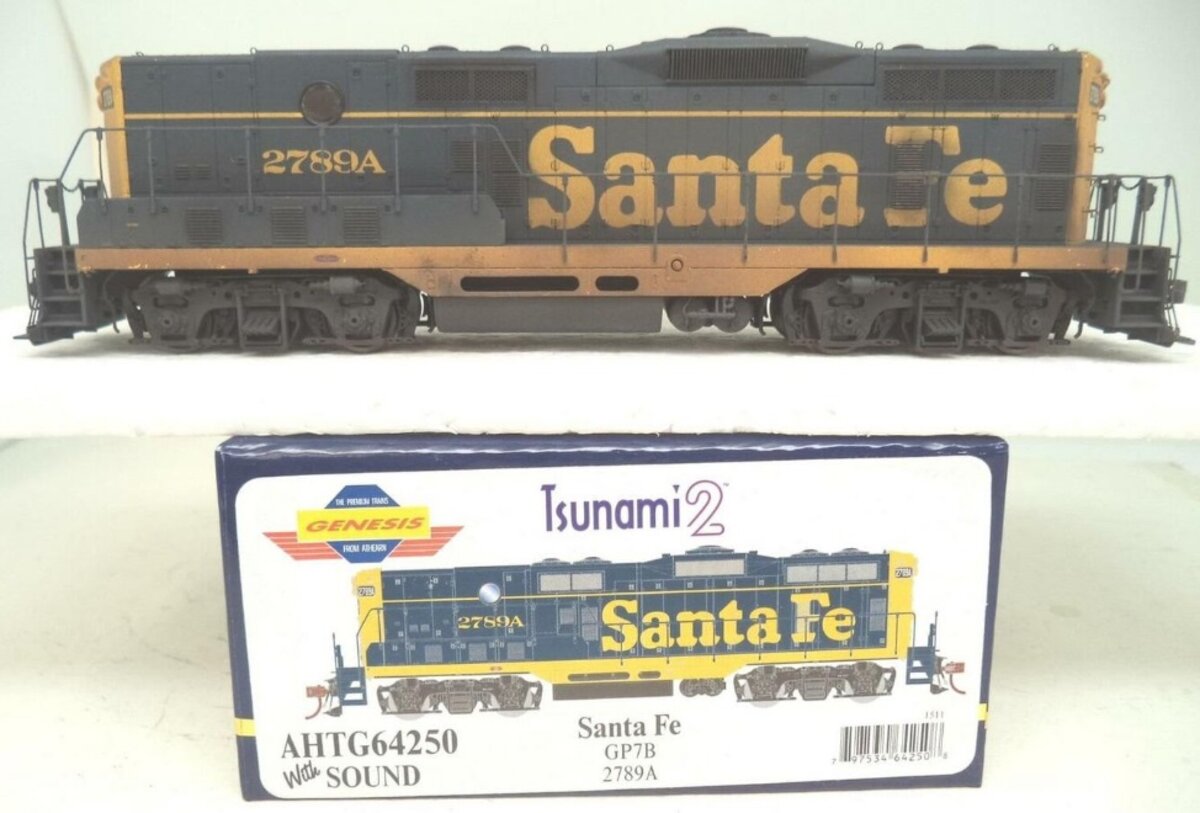 Athearn G64250 HO Genesis Santa Fe GP7B Locomotive W/Sound # 2789A