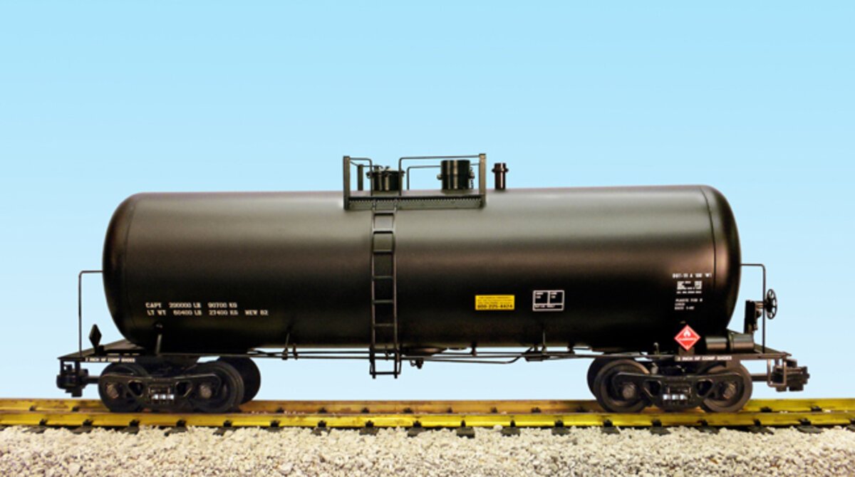 USA Trains R15250 G Black Undecorated 42' Modern Tank Car