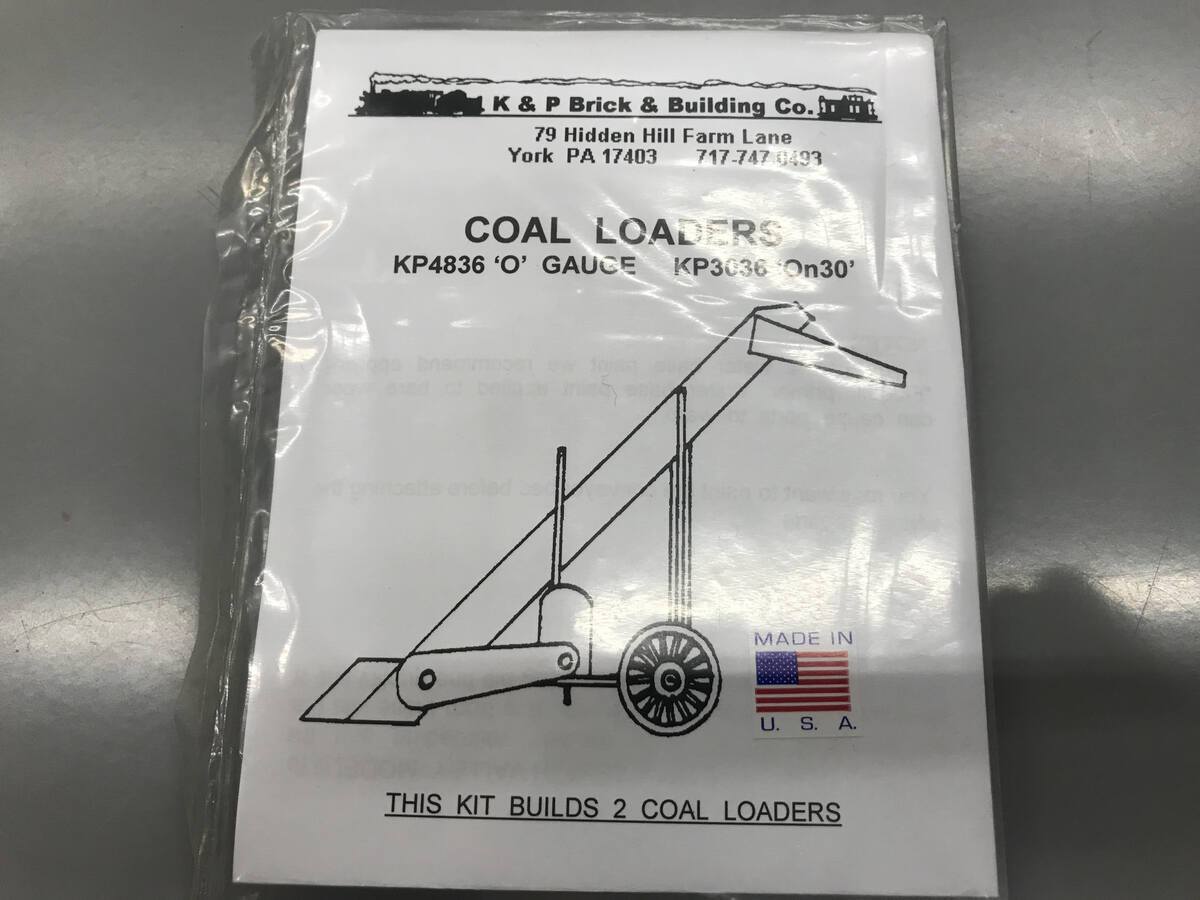 K&P Brick & Building Co. KP4836 O & KP3036 On30 Coal Loaders Kit