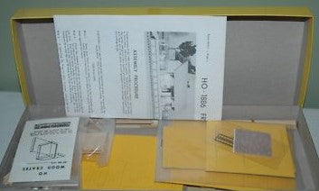 California Model Co 511A HO Scale 1886 Freight House Kit (Orange Walls)