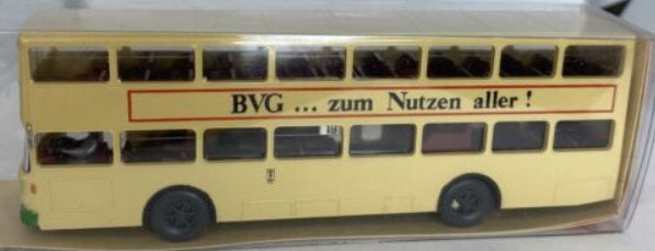 Wiking 730 HO Scale BVG Zum Nutzen Aller! Man SD 200 Berlin Bus