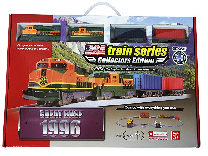 LEC USA Series 506622 US-1996-BNSF Freight Train Battery Operated Set