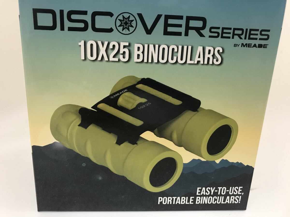 Meade Instruments 125072 Discover Series 10x25 Yellow Binoculars