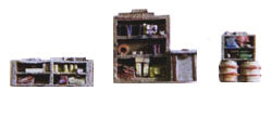Model Tech Studios D1033 N Scale Workshelves Set #1