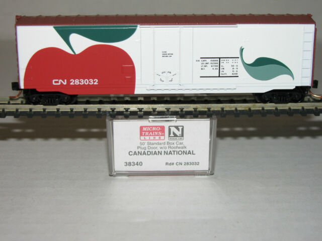 Micro-Trains 03800340 N Canadian National 50' Steel Plug Door Boxcar #283032