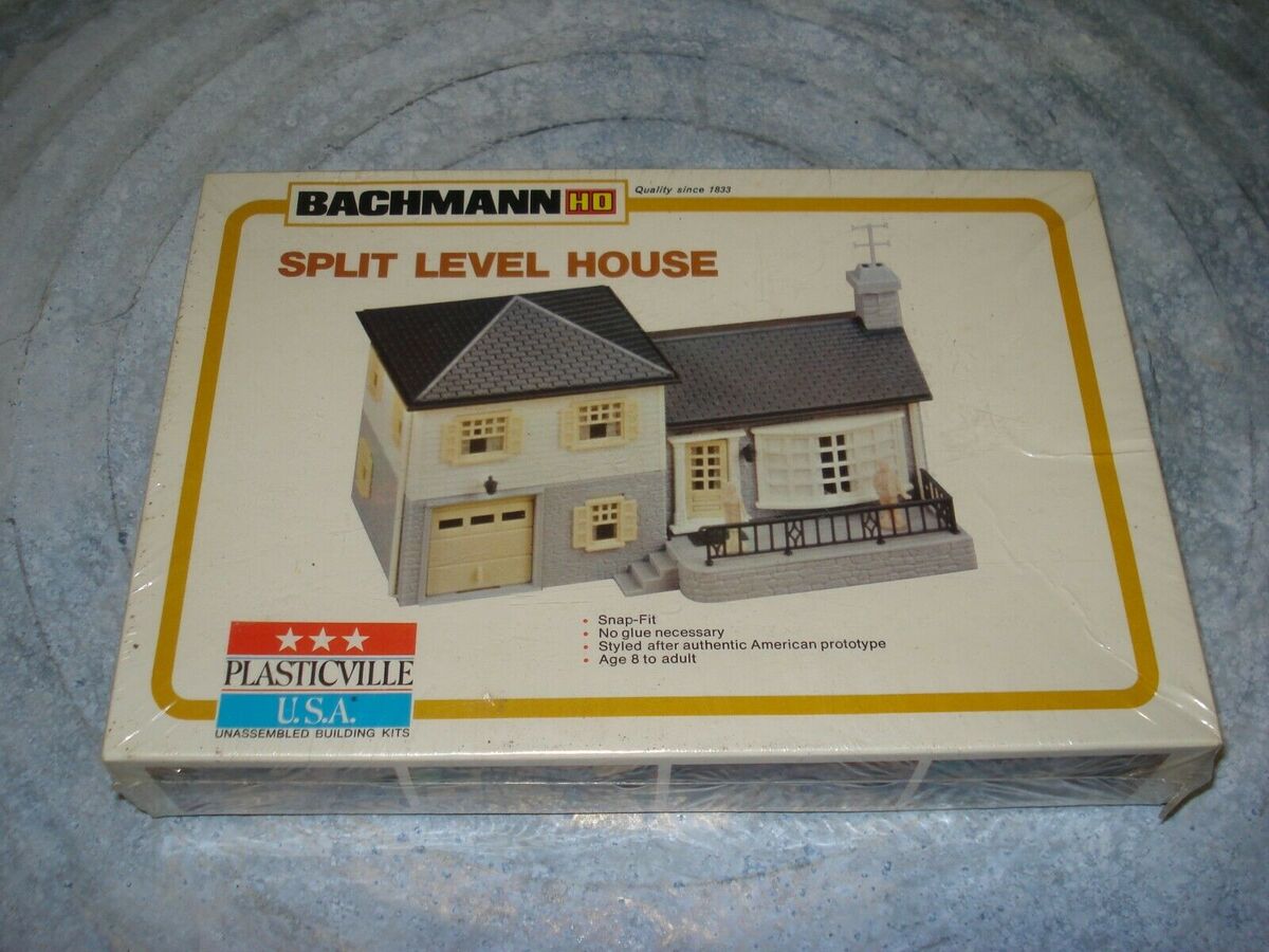 Bachmann 2901 HO Plasticville Split Level House Building Kit