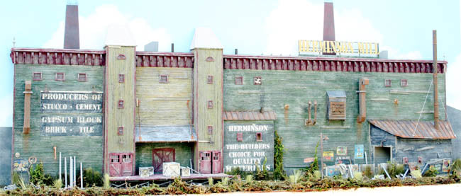Model Tech Studios JN1049 N Scale 3D Background The Old Mill Building Kit