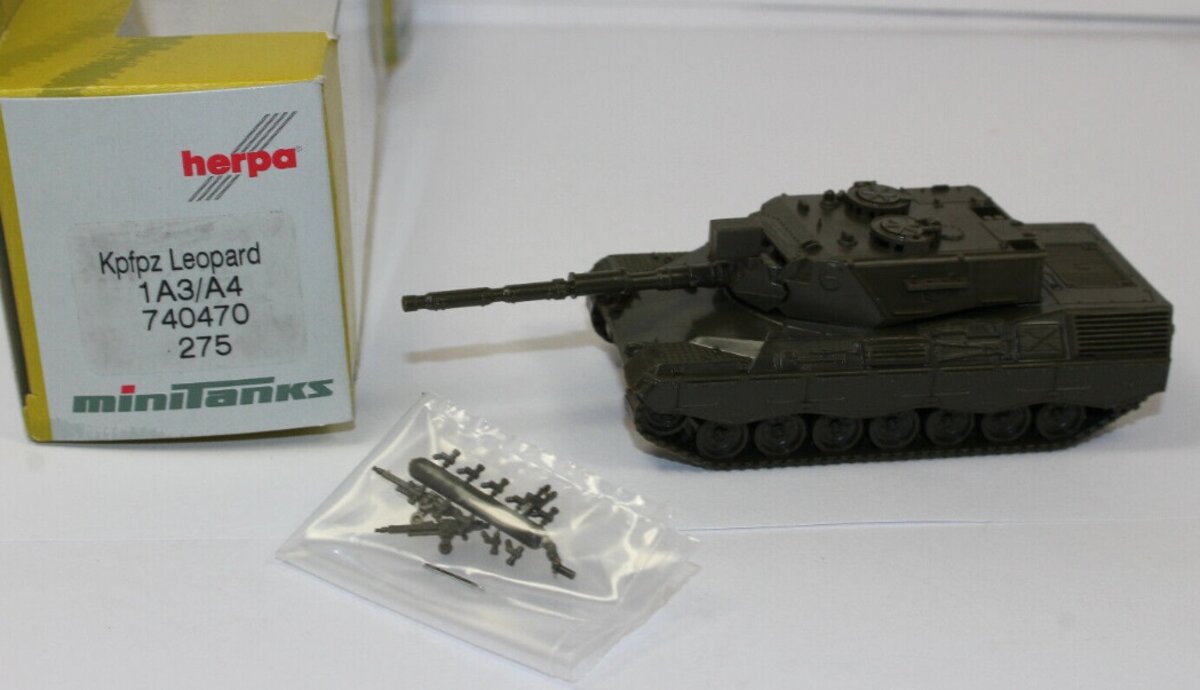 Herpa 740470 HO Leopard 1A3-A4 275 German Tank