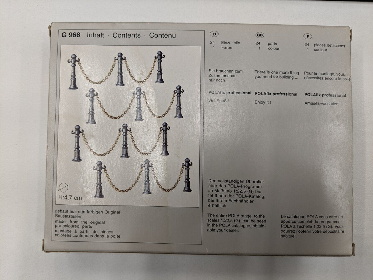 Pola 968 G Scale Pillars With Chains (12)